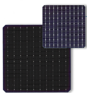 182單晶十主柵PERC電池片